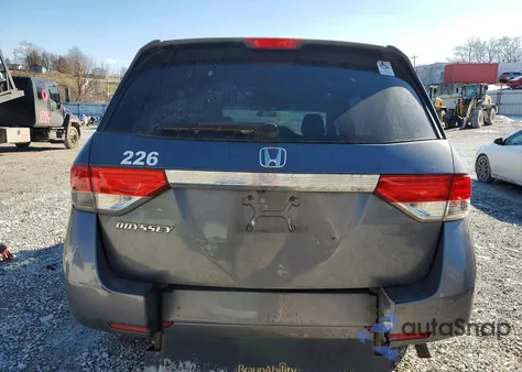2014 Honda Odyssey Ex z USA, uszkodzony, nr VIN 5FNRL5H42EB117638